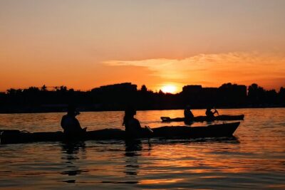 Belgrade sunset kayak tour