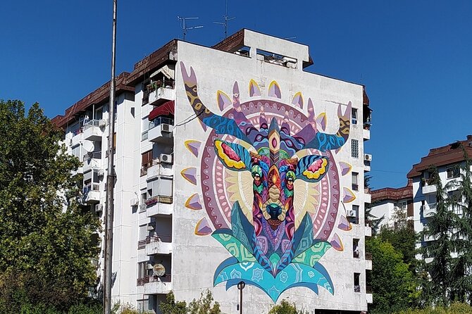 E-Scooter Street Art Tour - Savamala: graffiti beside old buildings and nightlife