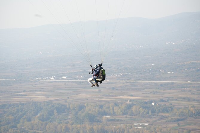 Paragliding Tandem Flight Experience in Sokobanja - The GoPro keeps the memory practical